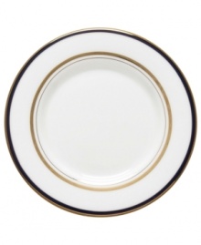 Set the table with poise and purpose. The Library Lane saucer features zesty color combinations that appeal to your inner artist.