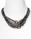 A covet-worthy take on chain, Giles & Brother's graduated silver and hematite necklace is a cool-girl must. Worn over clean jersey separates or chunky knits, this accessory adds instant edge.