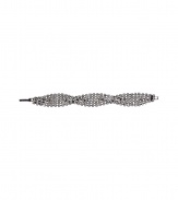 Ultra-chic braided link crystal bracelet from celeb-approved New York accessory company RJ Graziano - Vintage-inspired look with silver toned crystals in a stylish braided pattern and fold-over clasp  - Add sophisticated flair to your look with this lovely accessory - Perfect with a cocktail dress for evening or to amp up your day look