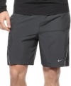 Don't be afraid to work up a sweat. With Dri-Fit technology, these Nike shorts will keep you comfortable in any condition.