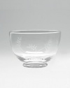 Beautifully designed crystal bowl features a delicate fern pattern. Available in 5 diameter. Handmade Imported