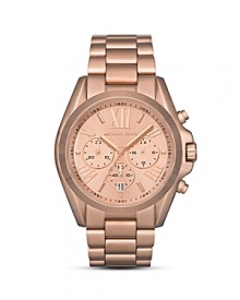 A classic timepiece in the season's most-wanted hue: rose gold. From MICHAEL Michael Kors.