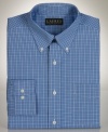 This preppy checked shirt from Lauren by Ralph Lauren adds to polish your buttoned-up look.