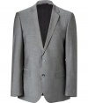 Polished and classically cool, this blazer from Hugo seamlessly transitions from day to evening - Notched lapel, long sleeves, buttoned cuffs, double buttoned front, front flap pockets, double back vent - Modern slim fit - Team with shirts and favorite jeans, or with matching trousers and sleek brogues