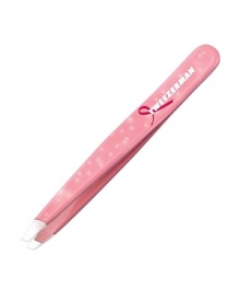 In honor of Breast Cancer Awareness, a portion of the sales of these Special Edition Precision in Pink Slant tweezers are donated to breast cancer awareness and research in finding a cure. Adorned with a brand-new and stylish Pink Ribbon print and glitter this year, our Slant's famous and perfectly aligned, hand-filed tips grab every hair with the smoothest, true precision - giving your brows the best in expert beauty while you help in giving back.To ease tweezing, take a hot shower or use a warm washcloth to open pores. Tweeze in the direction of hair growth to avoid breakage. To close pores post tweezing, use cold water or astringent.