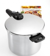 Get your fill of meals made fast! Everything you need to take meals from mediocre to masterpiece with a greener way to cook in your kitchen. Working on all stove-tops, this meal-maker is easy to use with two pressure settings and unique safety system that keeps tabs on pressure. 10-year warranty. Qualifies for Rebate