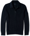 Elevate your layered style with this full-zip cardigan from Guess Jeans.