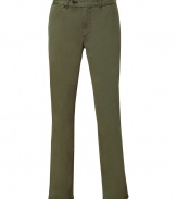 Shelf the jeans and opt for these super stylish Michael Kors chinos - Button tab-detailed waistband, belt loops, off-seam pockets, back welt pockets with buttons - Wear with a polo, a striped cardigan, and trainers