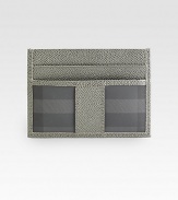 A translucent ID window on one side and iconic checks on the other: this slim and singular case is a traveler's dream.ID windowTwo card slotsPVC/Leather4½ x 3Made in Italy