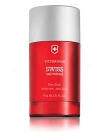 Developed with natural essences originally found in Switzerland, the new Victorinox Fragrance has a taste of true authenticity. Savor the unique and aromatic scent of Genepi liquor and Absinthe with the invigorating woody freshness of the Swiss Alps Silver Fir.- Swiss Unlimited Alcohol Free Deodorant Stick- 2.5 oz.