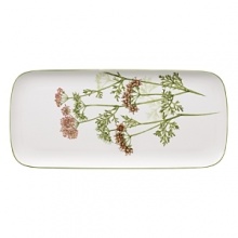 Althea Nova brings a touch of nature to the table. Each piece is decorated with beautifully detailed botanicals and herbs. Soft watercolor accents add to the overall airy effect. Set the perfect table with this refreshingly designed collection.