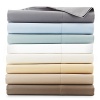 Luxe 600-thread count Egyptian cotton sheets with double hemstitch detail.