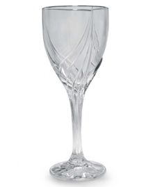 From the Lenox Classic Collection, Debut Platinum stemware is an elegant addition to any formal table setting. Designed to coordinate with Lenox Federal Platinum china this set is beautifully crafted of full-lead crystal with a platinum rim accent and is available in goblet, water and flute shapes. Qualifies for Rebate