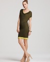 Cut25 Dress - Cowlneck Color Block