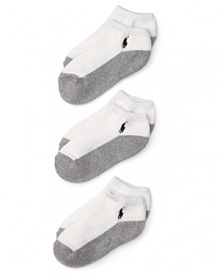 Ralph Lauren Childrenswear 3 Pack Ped Socks - Boys 8-20