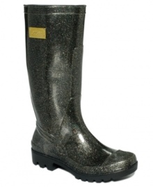 Walk confidently in the direction of puddles. The Innocent rain boots by GUESS will keep you dry.