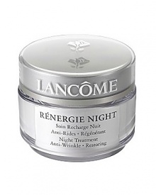 During the night, the skin renews itself so it can face daily challenges. With age, this natural nighttime renewal process slows down, so skin looks tired and older. Enriched with Mulberry and Scutellaria extracts, this exclusive formula helps accelerate surface cellular renewal, so skin is re-energized and looks well-rested. Over time, skin is smoother, younger-looking. Formulated with targeted fortifying and hydrating ingredients to help diminish the appearance of fine lines and wrinkles as if they are virtually slept away. Wake up to rested, tightened, smoother skin. With nightly use, wrinkles are visibly reduced.