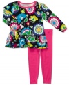 Style starter! Get your tiny fashionista ready for the day in this Carter's shirt and legging set that's trending with all the right bright colors.