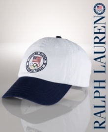 Finished with signature embroidery, our cotton twill sport cap celebrates Team USA's participation in the 2012 Olympics.