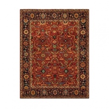 Inspired by 19th century Farahan Sarouk carpets which combined the rustic spirit of Sarouk tribal designs and the geometric precision of 16th century royal Persian carpets, this opulent Ralph Lauren rug infuses your decor with heirloom beauty.