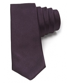 Solidify your look with a satiny silk tie from Theory, furnished with a slimmer width for modern appeal.