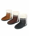 Take toasty toes to new heights with these short boot slippers by Isotoner.