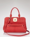 Red and roomy, Longchamp's Gatsby satchel is an exotic way to add a pop of color to your everyday ensembles.