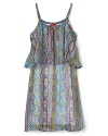 Ella Moss Girls' Aztec Fully Lined Dress - Sizes 7-14