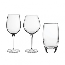 An exceptional collection of glassware from Luigi Bormioli is machine blown in SON.hyx glass, a unique and proprietary material that is extremely brilliant in color and sound, maintains its clarity after thousands of dishwasher cycles and possesses an extremely high level of durability for an elegant table setting day after day.