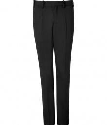 Ultra-luxe and classically elegant, these streamlined tuxedo pants from Neil Barrett can be effortlessly dressed up or down - Flat front, belt loops, off-seam pockets, classic tuxedo stripe at side seam, back welt pockets with buttons, slim leg with crease detail - Wear with a long sleeve tee and a leather jacket or a tuxedo shirt and matching jacket