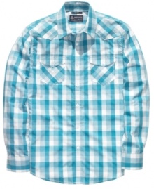 Be a little more rad in plaid. This shirt from American Rag rocks your weekend.