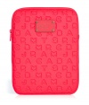 Detailed in durable neoprene with an allover logo print, Marc by Marc Jacobs tablet case is a covetable choice for stashing away your favorite piece of hardware - Tonal logo plaque, zip closure - Carry alone, or slip into bright printed totes