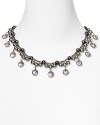 Lauren by Ralph Lauren's pearl-decked chain adds drama after dark. Slip on this classically styled necklace to take your favorite L.B.D. from staid to stunning.