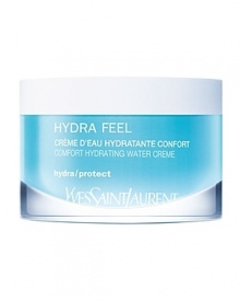 HYDRA FEEL: a breakthrough from YSL Beauté Research. Drawing on sugar technology, this hydra-repleneshing skincare supports the skin's natural hydration mechanisms. Upon application, the skin quickly feels a deep well-being. Replenished with moisture the skin feels baby soft and seems to glow with dewy radiance. A creamy comforter for normal to dry skin.