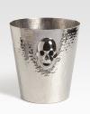 An edgy barware piece from the revered furniture designer's debut tabletop collection, handcrafted in silverplated metal with skull detail Wipe clean7H X 7 diam.Imported