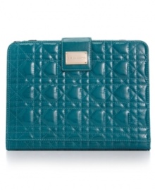 Give your gadget a glam-over with this shiny, quilted iPad case from Big Buddha, featuring a perfectly padded interior. Ideally sized to slip inside your purse, but looks equally chic outside your it-bag.