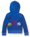 Juicy Couture Girls' Micro Terry Classic Hoodie - Sizes 7-14