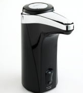 Hand it to simplehuman to revolutionize the way we wash our hands. This soap pump uses a sensor to automatically dispense soap into your hands, then starts a 20 second timer that blinks when they're nice and clean. Two-year warranty.