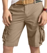 Classically rugged. This cargo short offers the casual comfort you need during the spring and summer.