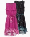 These dresses from Jessica Simpson, with delicate, flowing style, look great on a sunny day, so let her dress up in these lovely, lightweight looks.