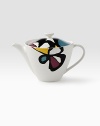 Artistic abstraction for the everyday, complete with painterly doses of color fit for any table. From the Miro Flowers Collection Porcelain 11W X 7¾H X 7¾D Dishwasher safe Imported 