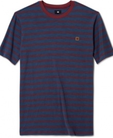 Step up your everyday casual look wear this striped t-shirt from DC Shoes.