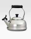 Add a touch of contemporary style to the stovetop with this elegant kettle crafted in polished stainless steel.