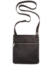 Add some signature style to your accessories arsenal with this logo print design from MICHAEL Michale Kors. Outfitted with the iconic MK monogram and convenient crossbody strap, it's the perfect finish to your everyday look.