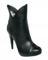 V-cut sides on the Tessa booties by Baby Phat give this petite pair some added sex appeal.