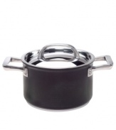 Savor sauce just the right way - fresh, delicious and made by you! Hard-anodized aluminum construction provides exceptional strength, while the aluminum core facilitates fast, even heating with no hot spots to burn food. A unique stainless steel base and superior nonstick coating make this cookware dishwasher safe. Limited lifetime warranty.