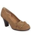 The Roler Derby pumps by Aerosoles are cute and feminine with gunmetal buckle accents on the toe.