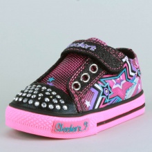 Skechers Star Budz Velcro Light Up Court Shoe