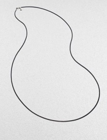 From the Chain Collection. This elegant minimalist chain of blackened sterling silver looks equally divine layered or worn alone.Sterling silver Length, 36 Lobster clasp Imported