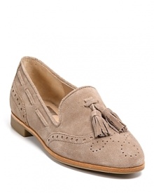 These menswear-inspired flats flaunt oxford cutouts and preppy tassels, pairing perfectly with cropped pants for laid-back style. By DV Dolce Vita.